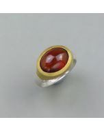 Granat-Ring oval