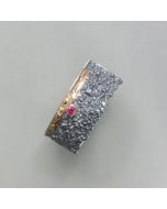 Ring Patina mit Rubin